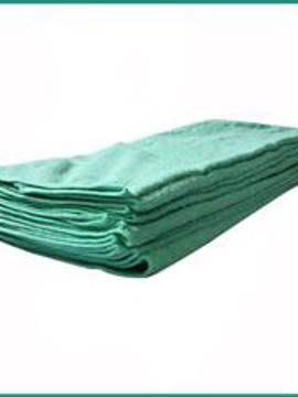 Janitorial Supplies Rags Microfiber - Towels Microfiber 16 x 16 Economy Green 12 pk